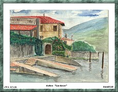 Italien Aquarell - Gardasee